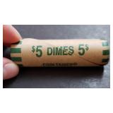 Roll of 90% Silver Dimes