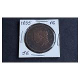 1835 Coronet Head Large Cent