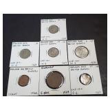 7 Coins Malaya and British Borneo & 1 Coin Norway