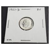 1957 D Roosevelt Dime High Grade