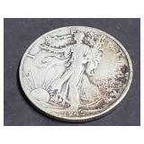 1945 D Walking Liberty Half Dollar