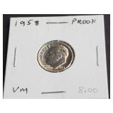 1958 Roosevelt Dime High Grade
