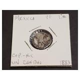 1883 Mo 1 Centavo From Mexico