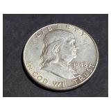 1948 D Franklin Half Dollar