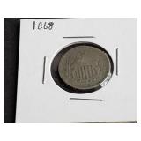 1868 Shield Nickel