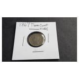 1867 3 Cent Nickel