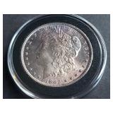 1885 Morgan Silver Dollar High Grade Toning