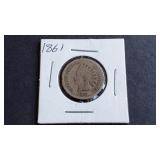 1861 Indian Head Cent