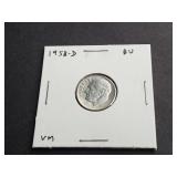 1958 D Roosevelt Dime