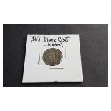 1867 3 Cent Nickel