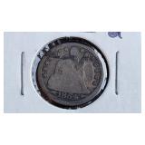 1854 Seated Liberty Dime