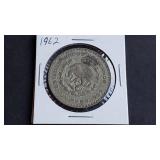 1962 Peso From Mexico 10% Silver