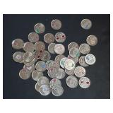 50 Colorized Canadian 25 Cent Coins