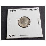 1946 Roosevelt Dime High Grade
