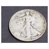 1947 D Walking Liberty Half Dollar