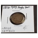 1858 Flying Eagle Cent Large Letters