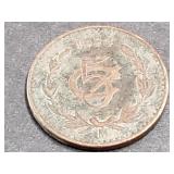 1934 5 Centavos  From Mexico