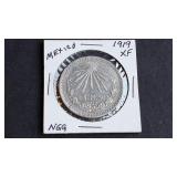 1919 Peso From Mexico  80% Silver