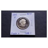 1979 S Susan B Anthony Dollar Filled S Type 1 Pf
