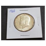 1966 Kennedy Half Dollar 40% Silver
