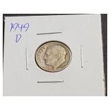 1949 D Roosevelt Dime