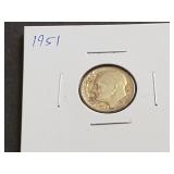 1951 Roosevelt Dime