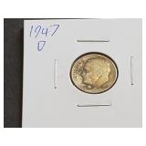 1947 D Roosevelt Dime