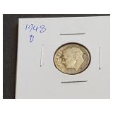 1948 D Roosevelt Dime