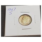 1947 S Roosevelt Dime