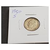 1950 S Roosevelt Dime