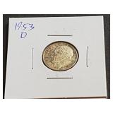 1953 D Roosevelt Dime
