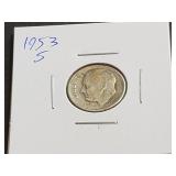 1953 S Roosevelt Dime