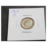 1955 S Roosevelt Dime