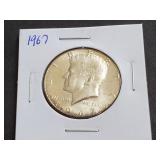1967 Kennedy Half Dollar 40% Silver