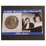 1981 D JFK Half Dollar Paris Press Lunch Speech