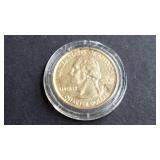 2002 Ohio State Quarter Gold Plated