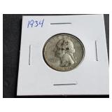 1934 Washington Quarter