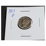 1917 D Mercury Dime