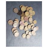 50 Mostly Teen Lincoln Cents