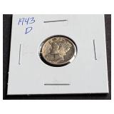 1943 D Mercury Dime