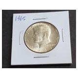 1965 Kennedy Half Dollar 40% Silver High Grade