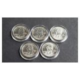 2003 MO, AL, AR, IL & ME State Quarters