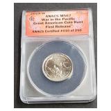 2019 W Great Am Coin Hunt Pacific War ANACS MS67
