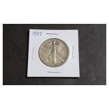 1937 Walking Liberty Half Dollar