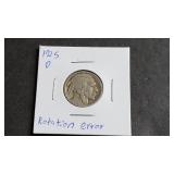 1925 D Buffalo Nickel Rotation Error