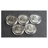 2007 WA, MT, ID, UT & WY State Quarters