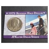 1979 Kennedy Half Dollar "The Speech Never Given"