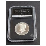 1992 S Kennedy Half Dollar Proof 90% Silver