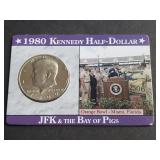 1980 JFK Half Dollar Address Cuba Invasion Bregade