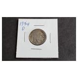 1934 D Buffalo Nickel